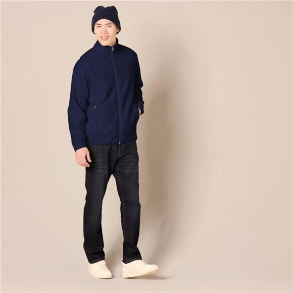 Mens Full Zip Fleece Jacket Big Tall Warm Lightweight Outdoor Pullover Coat - Picture 5 of 7